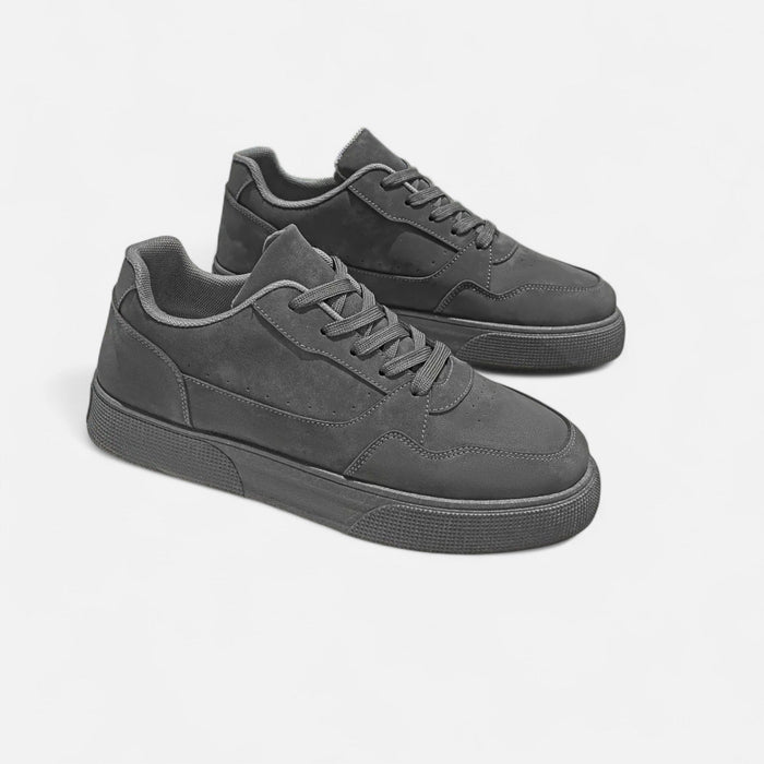 Men's Lace - Up Sneakers – Cushioned PU Leather Shoes for Smart Casual Everyday Wear - Monsta Online