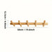 Maeve Solid Oak Wall Rack – Scandinavian Peg Coat Hook Organizer for Entryway & Hallway - Monsta Online