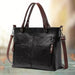 Women's Luxurious Leather Handbag – Timeless Elegant Design with Secure Zip & Adjustable Strap for Every Occasion - Monsta Online
