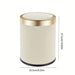 Oval Press - Top Trash Can – Luxury Gold - Accent Waste Bin with Dual Inner Buckets & Odour Seal - Monsta Online