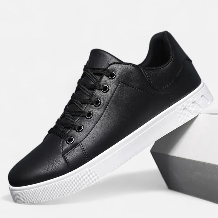Men's Flat Lace - Up Sneakers – Cushioned Sole Smart Casual Shoes for Everyday Wear - Monsta Online