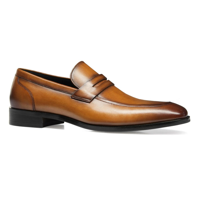 Rowan Penny Loafers – Men's Classic Leather & Suede Slip - On Dress Shoes - Monsta Online