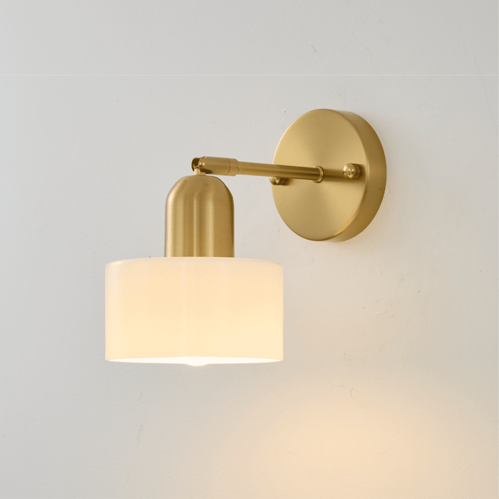 Bauhaus Colored Glass Wall Light – Modern Minimalist LED Sconce - Monsta Online