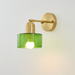 Bauhaus Colored Glass Wall Light – Modern Minimalist LED Sconce - Monsta Online
