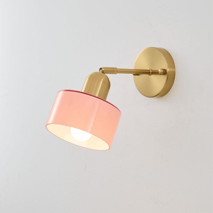 Bauhaus Colored Glass Wall Light – Modern Minimalist LED Sconce - Monsta Online