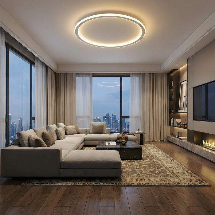 Mysaglobe Scandinavian Round LED Ceiling Light – Modern Minimalist Flush Mount for Any Room - Monsta Online