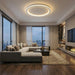 Mysaglobe Scandinavian Round LED Ceiling Light – Modern Minimalist Flush Mount for Any Room - Monsta Online