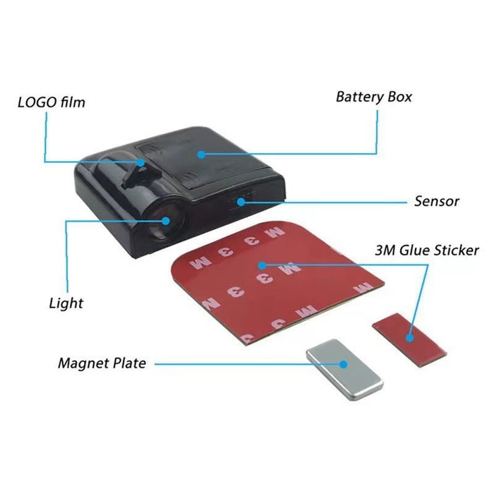 Wireless LED Car Door Logo Projector Light – Welcome Lamp for All Cars - Monsta Online
