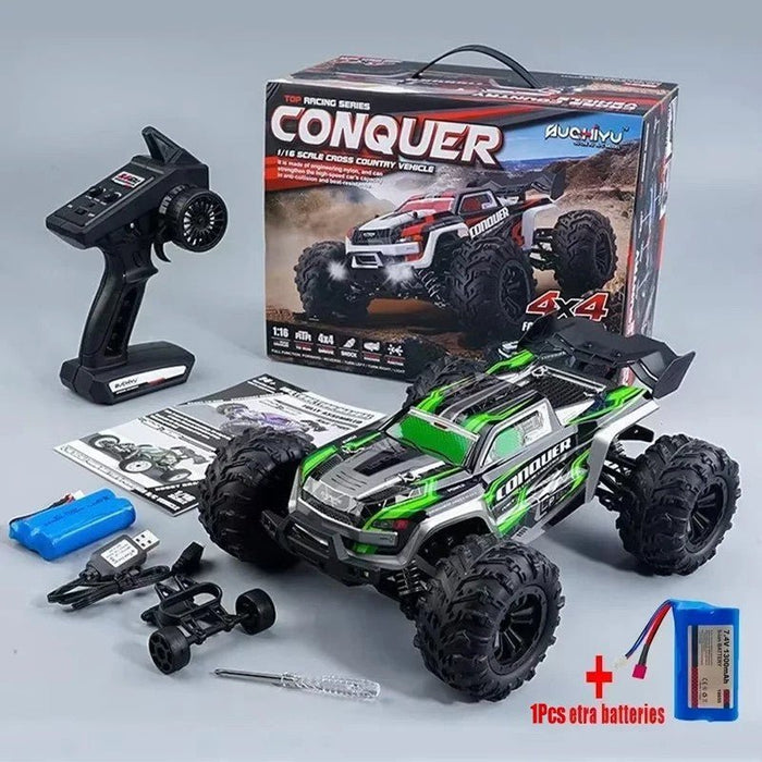 Conquer: 31 MPH Radio Controlled RC Racing Car - Monster Truck With Dual Batteries - Monsta Online