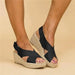 Women's Orthopedic Wedge Sandals – Cross Strap Espadrilles with Arch Support - Monsta Online