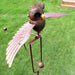 Garden Art Bird Windmill Decoration – Realistic Flapping Wings, Metal Patio Sculpture - Monsta Online