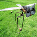 Garden Art Bird Windmill Decoration – Realistic Flapping Wings, Metal Patio Sculpture - Monsta Online