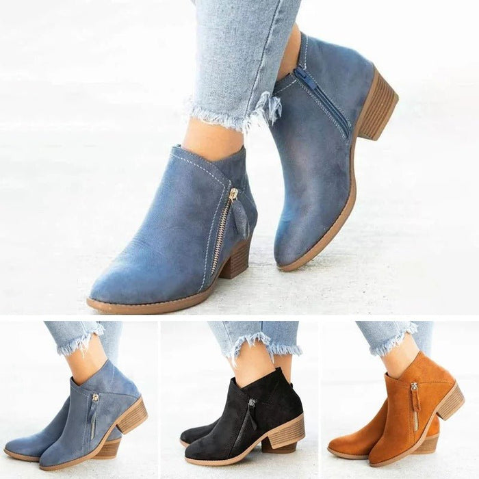 Women's Premium Orthopedic Heel Boots – Triple Arch Support, Cushioned Insole for All - Day Comfort - Monsta Online