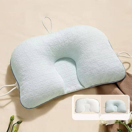 Baby Pillow for Flat Head – Ergonomic Memory Foam & Breathable Cotton - Monsta Online