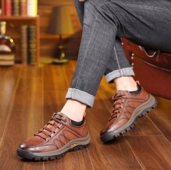 Premium Men's Orthopedic Leather Shoes for Ultimate Comfort and Style - Monsta Online