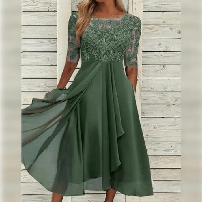 Women's Elegant Dress – Breathable, Flattering Fit for Weddings, Cocktail & Special Occasions - Monsta Online