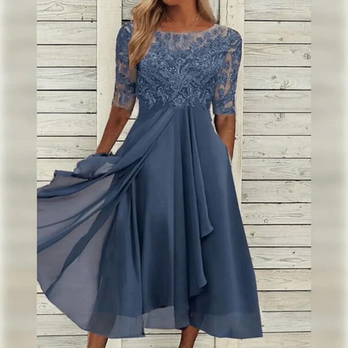 Women's Elegant Dress – Breathable, Flattering Fit for Weddings, Cocktail & Special Occasions - Monsta Online