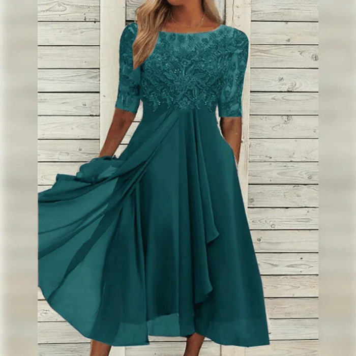 Women's Elegant Dress – Breathable, Flattering Fit for Weddings, Cocktail & Special Occasions - Monsta Online