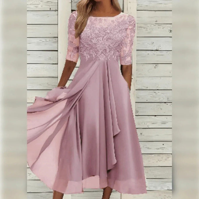Women's Elegant Dress – Breathable, Flattering Fit for Weddings, Cocktail & Special Occasions - Monsta Online