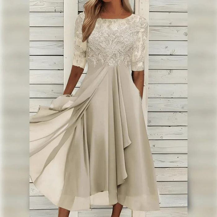 Women's Elegant Dress – Breathable, Flattering Fit for Weddings, Cocktail & Special Occasions - Monsta Online