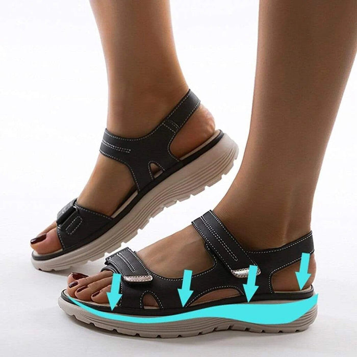 Women's Orthopedic Sandals – Arch Support, Adjustable Straps & Cushioned Non - Slip Sole - Monsta Online