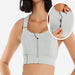 Women's High Impact Sports Bra – Front Zip, Adjustable Straps & Compression Support - Monsta Online