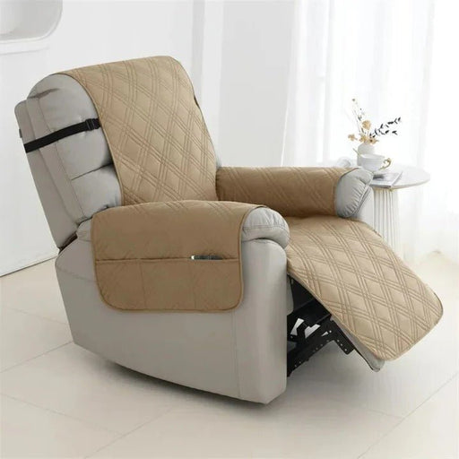 Waterproof Quilted Recliner Cover – Non - Slip Elastic Straps, Pet & Spill Protection - Monsta Online