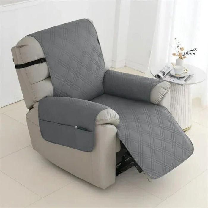 Waterproof Quilted Recliner Cover – Non - Slip Elastic Straps, Pet & Spill Protection - Monsta Online