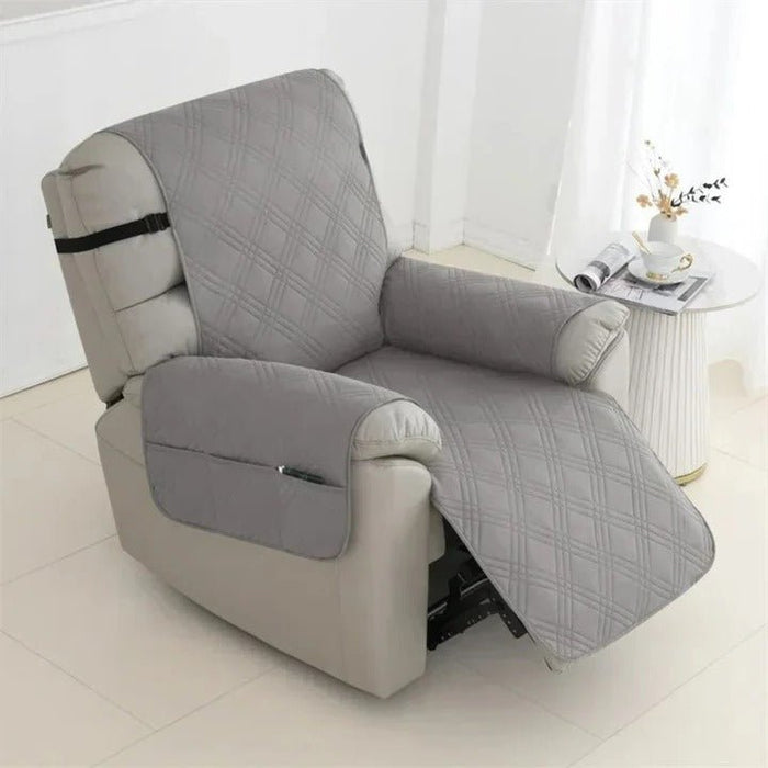 Waterproof Quilted Recliner Cover – Non - Slip Elastic Straps, Pet & Spill Protection - Monsta Online