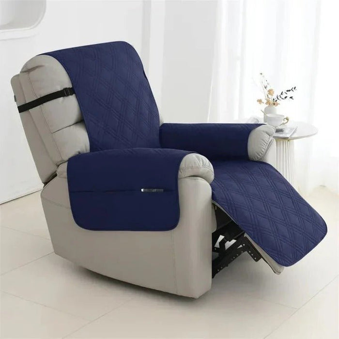 Waterproof Quilted Recliner Cover – Non - Slip Elastic Straps, Pet & Spill Protection - Monsta Online