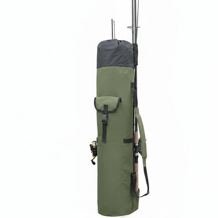 Portable Fishing Gear Bag – Multi - Pocket Rod & Tackle Storage, Water - Resistant Oxford Cloth - Monsta Online