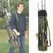 Portable Fishing Gear Bag – Multi - Pocket Rod & Tackle Storage, Water - Resistant Oxford Cloth - Monsta Online