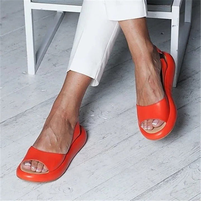 Women's Slip - On Open Toe Sandals – Cushioned Footbed & Textured Non - Slip Sole - Monsta Online
