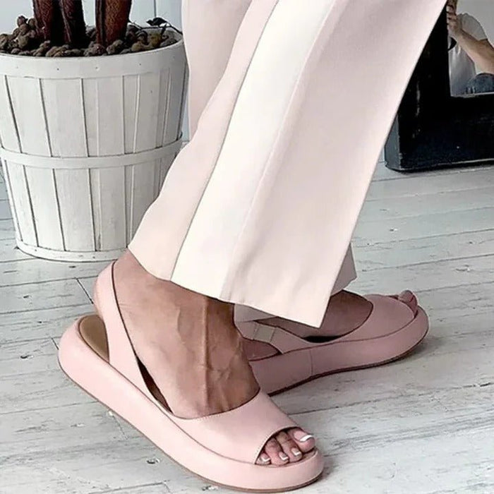 Women's Slip - On Open Toe Sandals – Cushioned Footbed & Textured Non - Slip Sole - Monsta Online