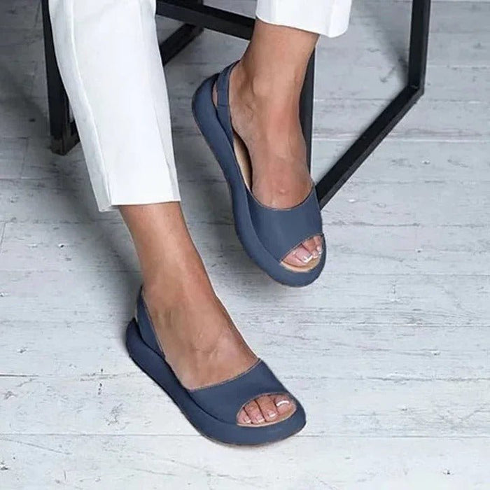 Women's Slip - On Open Toe Sandals – Cushioned Footbed & Textured Non - Slip Sole - Monsta Online