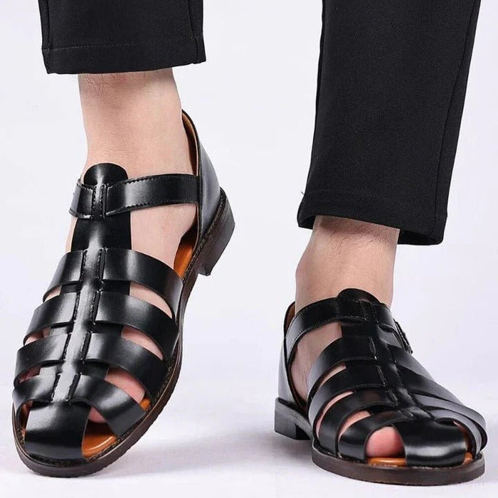 Men's Open Toe Sandals – Adjustable Buckle Straps, Cushioned Footbed & Breathable Design - Monsta Online