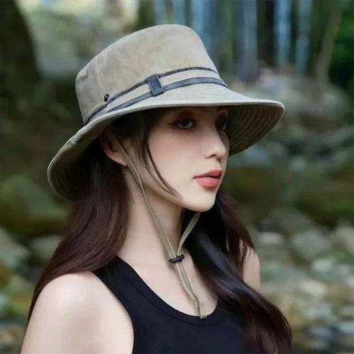 Outdoor Bucket Hat – Wide Brim, Adjustable Chin Strap & Mesh Vent Panels - Monsta Online