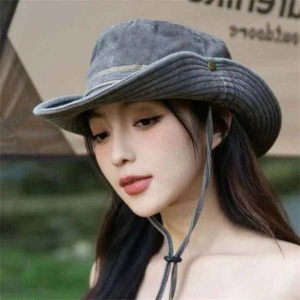 Outdoor Bucket Hat – Wide Brim, Adjustable Chin Strap & Mesh Vent Panels - Monsta Online