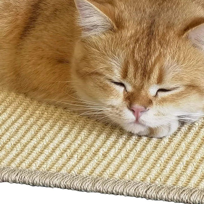 Sisal Cat Scratcher Mat – Floor & Wall Mountable, Natural Claw Care - Monsta Online