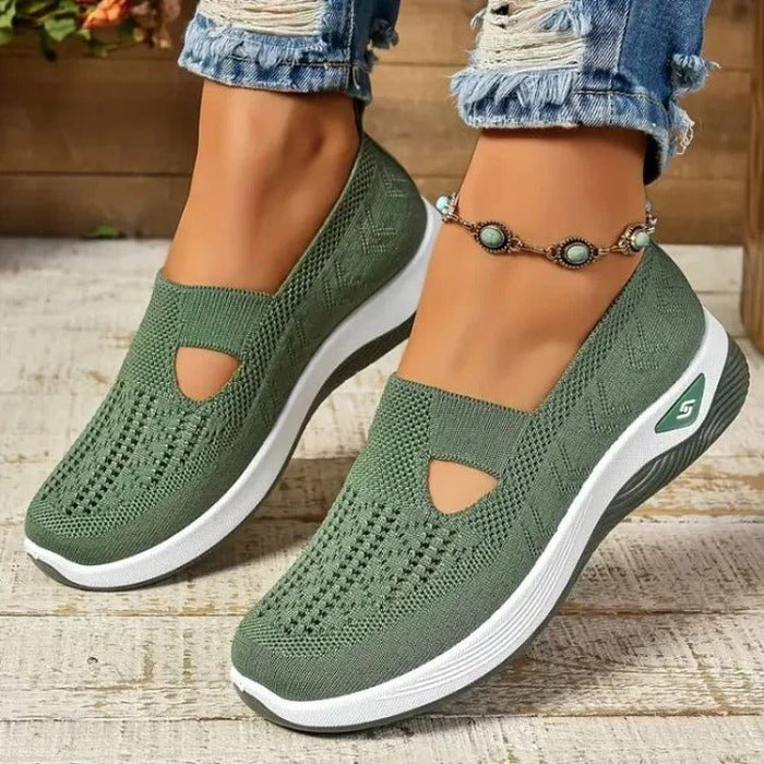 Women's Slip - On Mesh Sneakers – Cushioned Insole, Breathable & Flexible Fit - Monsta Online