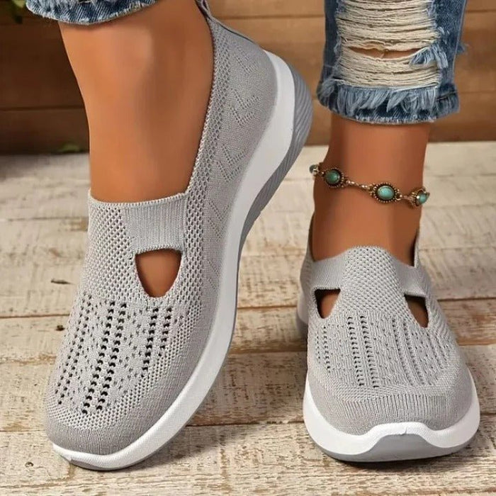 Women's Slip - On Mesh Sneakers – Cushioned Insole, Breathable & Flexible Fit - Monsta Online