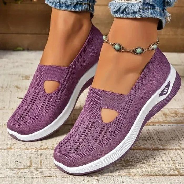 Women's Slip - On Mesh Sneakers – Cushioned Insole, Breathable & Flexible Fit - Monsta Online