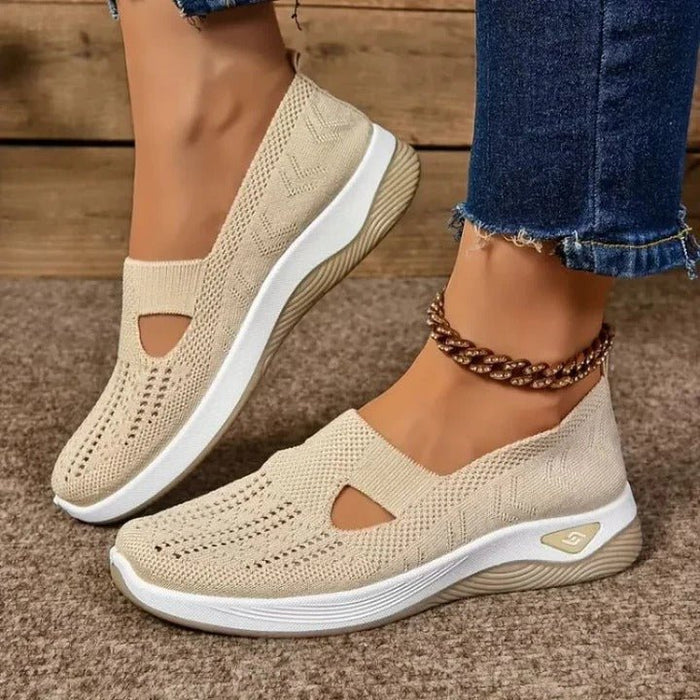 Women's Slip - On Mesh Sneakers – Cushioned Insole, Breathable & Flexible Fit - Monsta Online