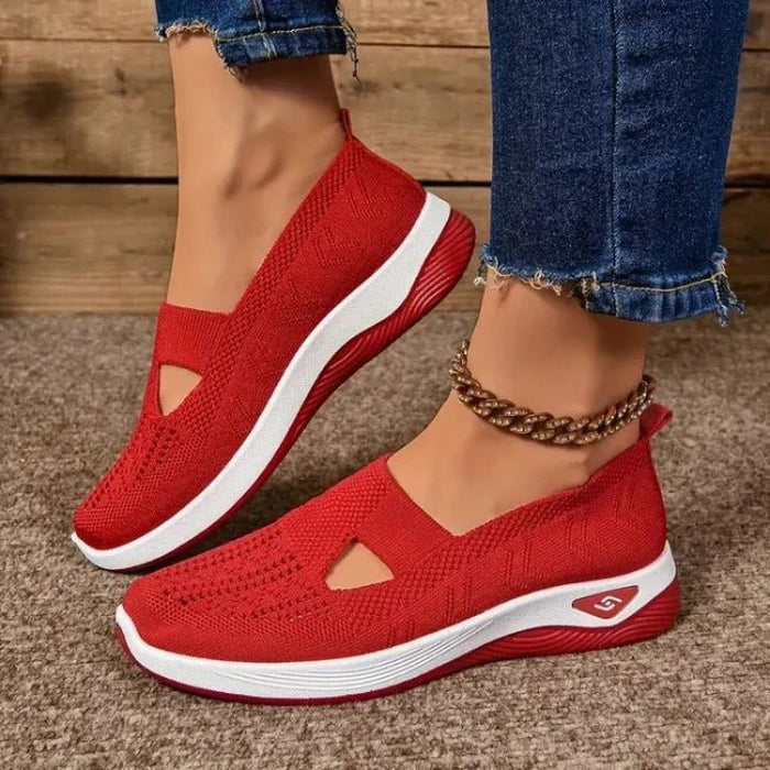 Women's Slip - On Mesh Sneakers – Cushioned Insole, Breathable & Flexible Fit - Monsta Online