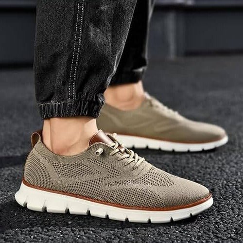 Men's Urban Casual Walking Shoes – Wide Toe Box, Breathable Knit Upper & Slip - On Comfort - Monsta Online