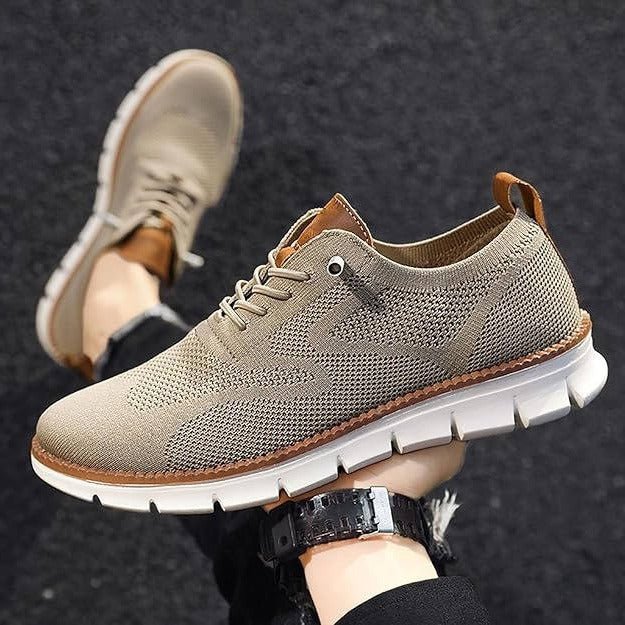 Men's Urban Casual Walking Shoes – Wide Toe Box, Breathable Knit Upper & Slip - On Comfort - Monsta Online