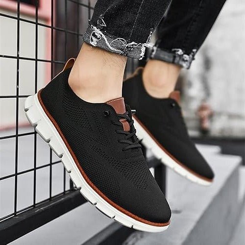 Men's Urban Casual Walking Shoes – Wide Toe Box, Breathable Knit Upper & Slip - On Comfort - Monsta Online