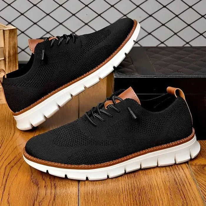 Men's Urban Casual Walking Shoes – Wide Toe Box, Breathable Knit Upper & Slip - On Comfort - Monsta Online