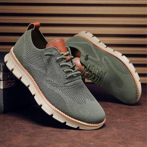 Men's Urban Casual Walking Shoes – Wide Toe Box, Breathable Knit Upper & Slip - On Comfort - Monsta Online