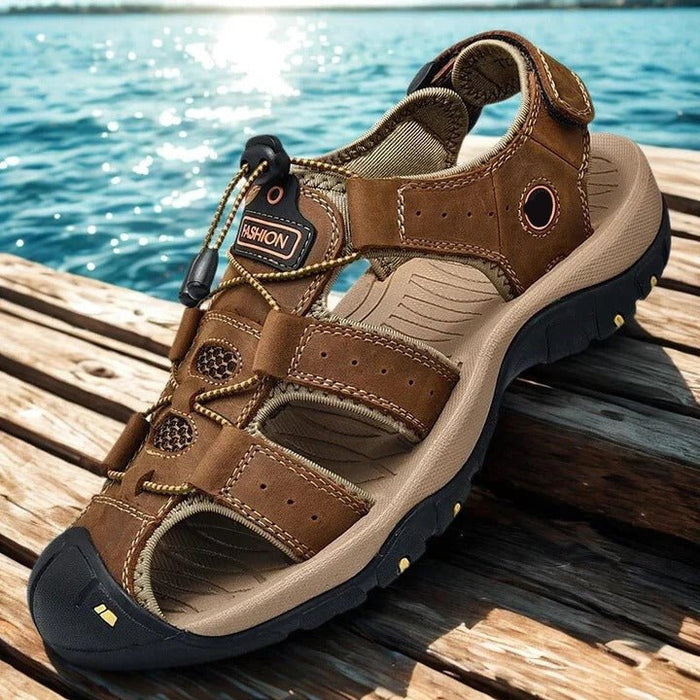 Men's Slip - On Summer Sandals – Elastic Band, Cushioned Sole & Textured Rubber Grip - Monsta Online